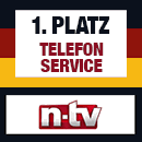 n-tv Testsieger: Bester Telefonservice n-tv Testsieger: Bester Telefonservice